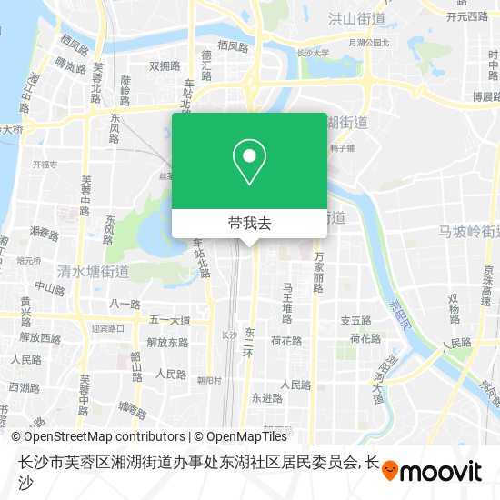 长沙市芙蓉区湘湖街道办事处东湖社区居民委员会地图