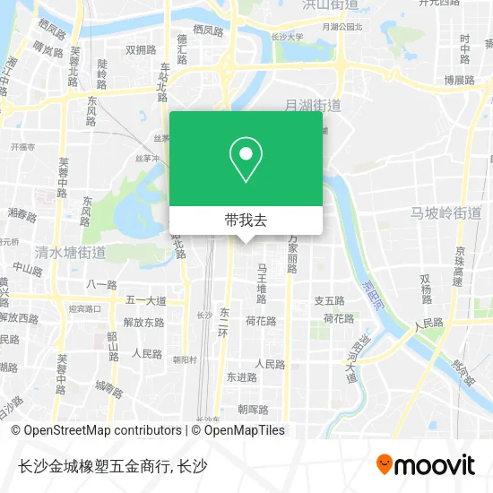 长沙金城橡塑五金商行地图