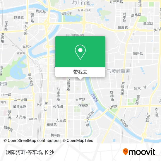 浏阳河畔-停车场地图