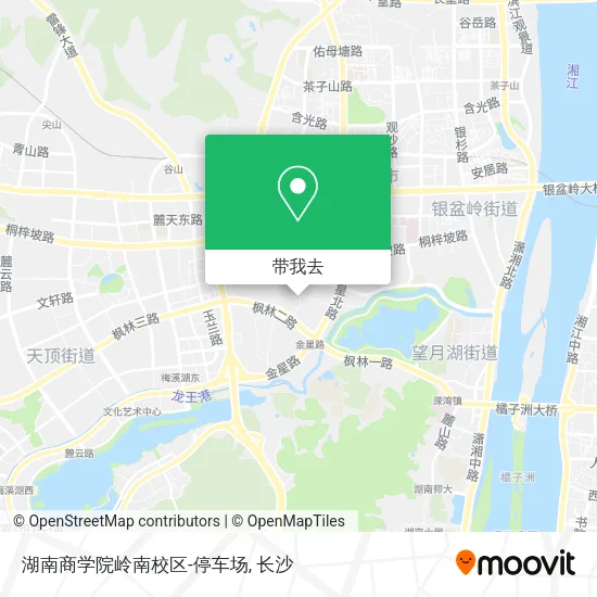 湖南商学院岭南校区-停车场地图