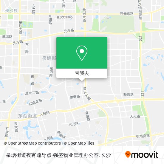 泉塘街道夜宵疏导点-强盛物业管理办公室地图