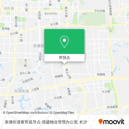 泉塘街道夜宵疏导点-强盛物业管理办公室地图