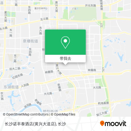 长沙诺丰泰酒店(黄兴大道店)地图