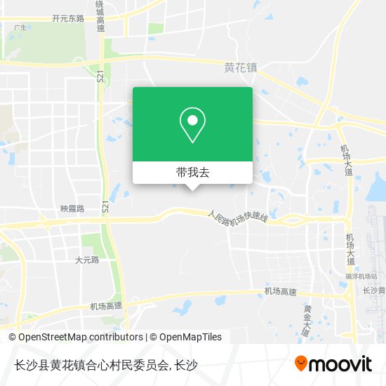 长沙县黄花镇合心村民委员会地图