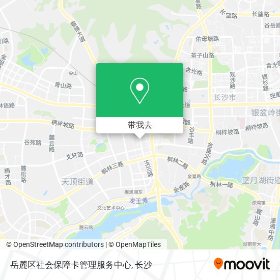 岳麓区社会保障卡管理服务中心地图