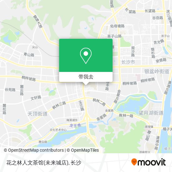 花之林人文茶馆(未来城店)地图