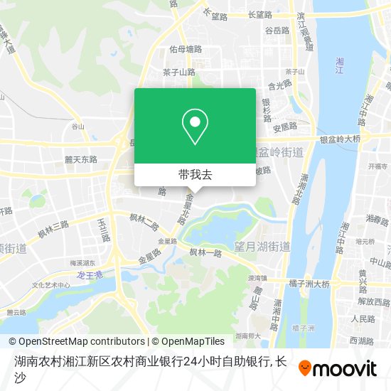 湖南农村湘江新区农村商业银行24小时自助银行地图