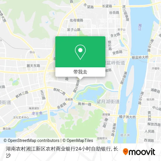 湖南农村湘江新区农村商业银行24小时自助银行地图