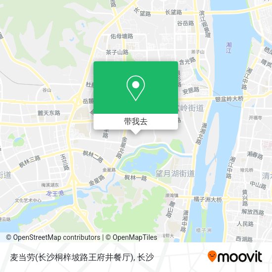 麦当劳(长沙桐梓坡路王府井餐厅)地图