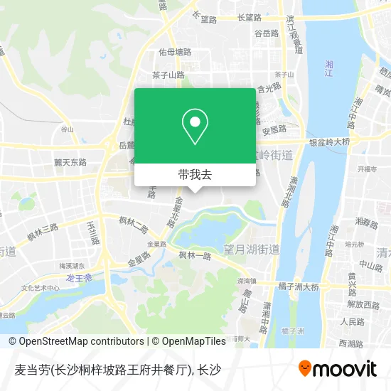 麦当劳(长沙桐梓坡路王府井餐厅)地图