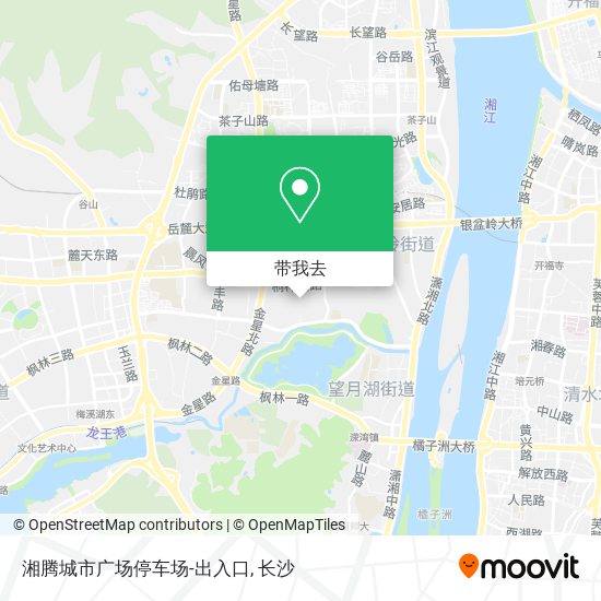 湘腾城市广场停车场-出入口地图