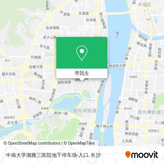 中南大学湘雅三医院地下停车场-入口地图