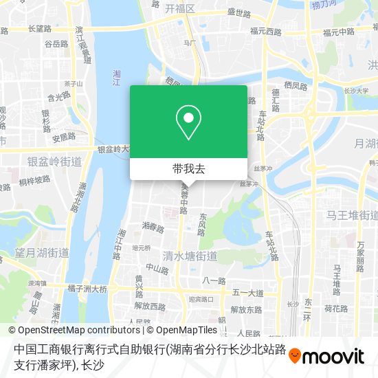 中国工商银行离行式自助银行(湖南省分行长沙北站路支行潘家坪)地图