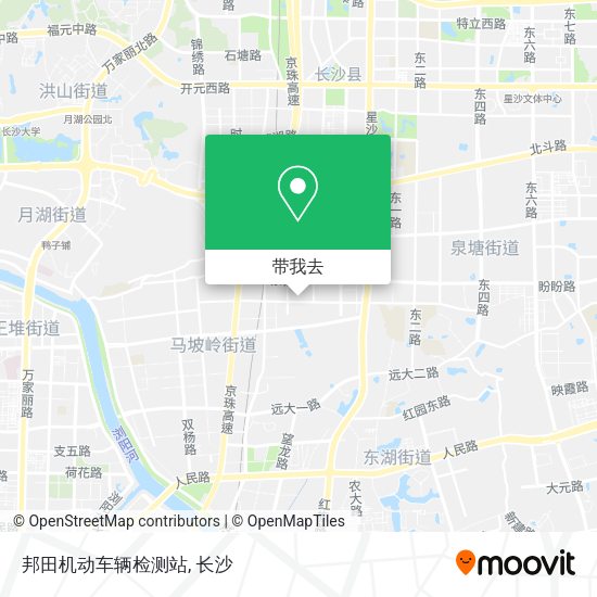 邦田机动车辆检测站地图