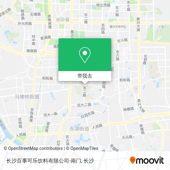长沙百事可乐饮料有限公司-南门地图