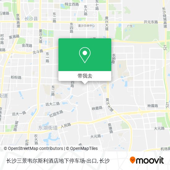 长沙三景韦尔斯利酒店地下停车场-出口地图