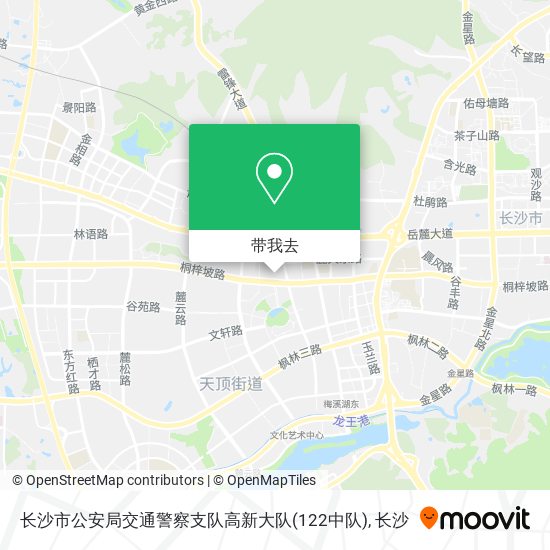 长沙市公安局交通警察支队高新大队(122中队)地图