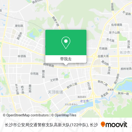 长沙市公安局交通警察支队高新大队(122中队)地图