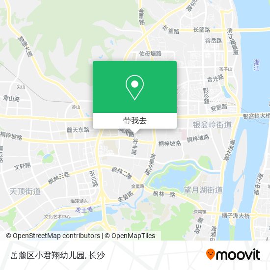 岳麓区小君翔幼儿园地图
