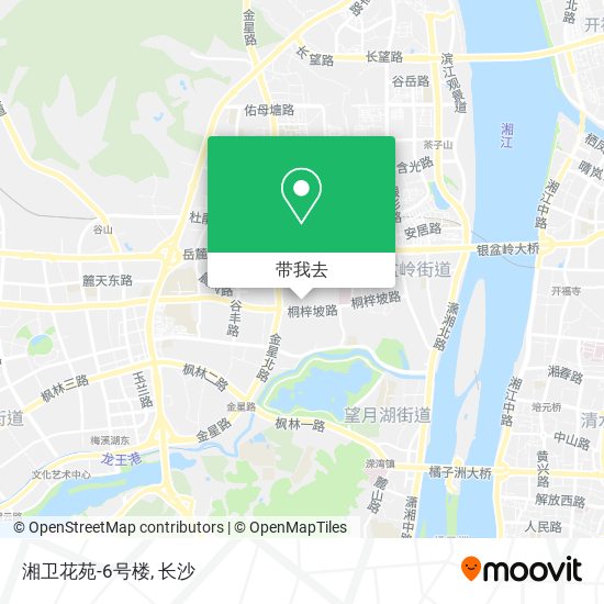 湘卫花苑-6号楼地图