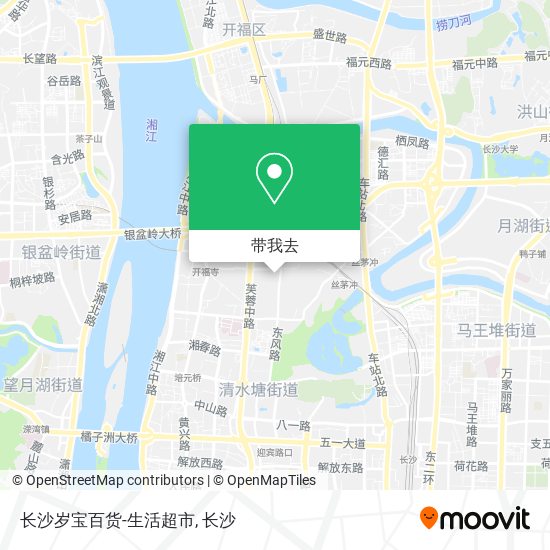 长沙岁宝百货-生活超市地图