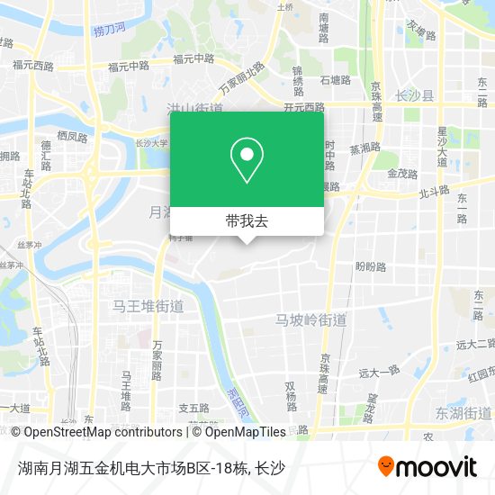湖南月湖五金机电大市场B区-18栋地图