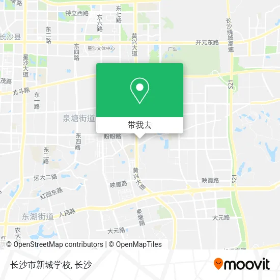 长沙市新城学校地图