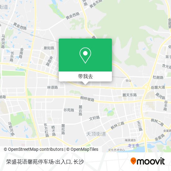 荣盛花语馨苑停车场-出入口地图