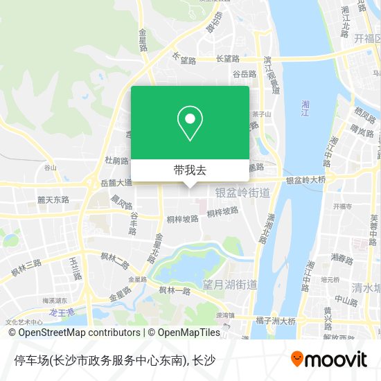 停车场(长沙市政务服务中心东南)地图