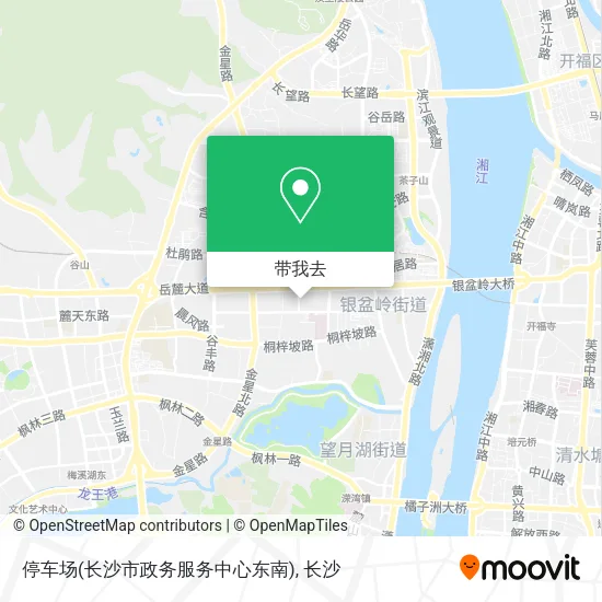 停车场(长沙市政务服务中心东南)地图