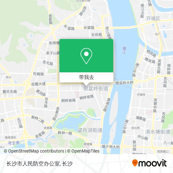 长沙市人民防空办公室地图