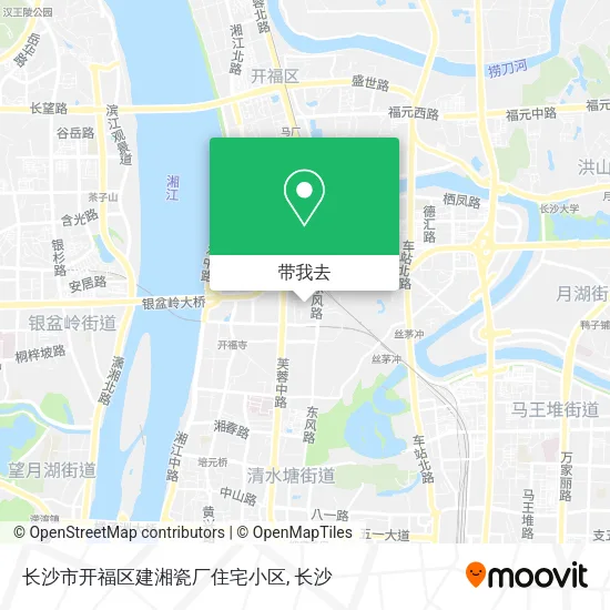 长沙市开福区建湘瓷厂住宅小区地图