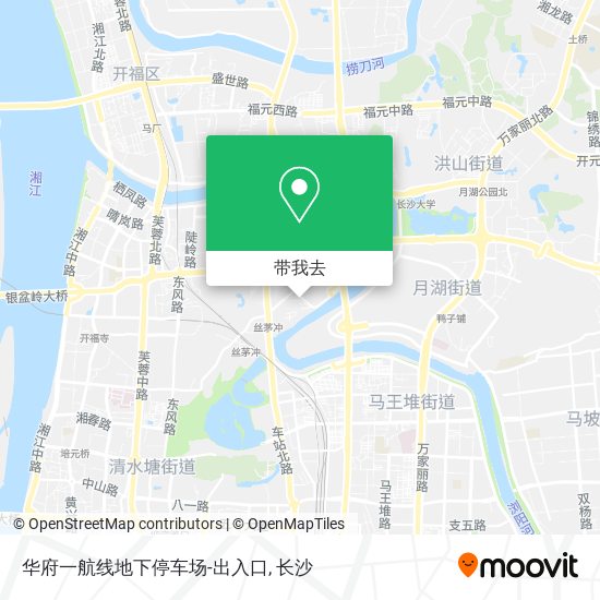 华府一航线地下停车场-出入口地图