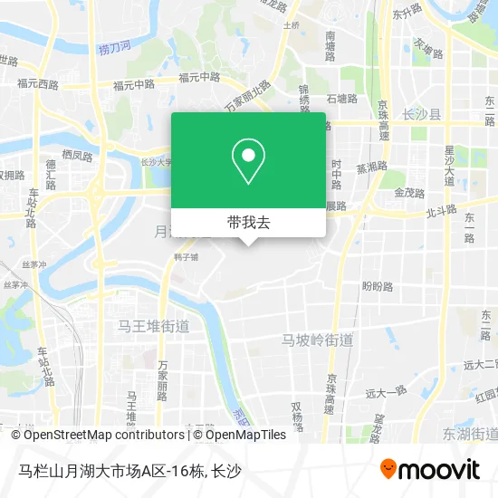 马栏山月湖大市场A区-16栋地图