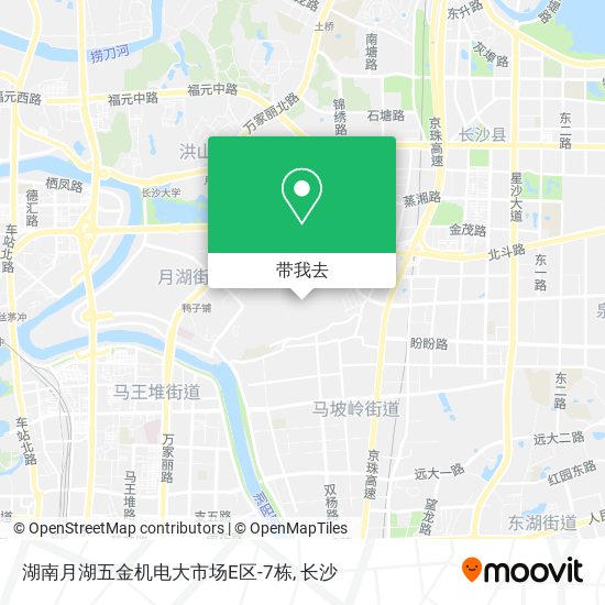 湖南月湖五金机电大市场E区-7栋地图