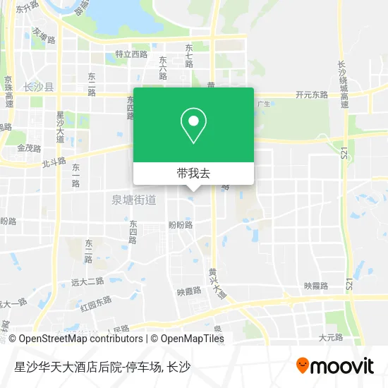 星沙华天大酒店后院-停车场地图