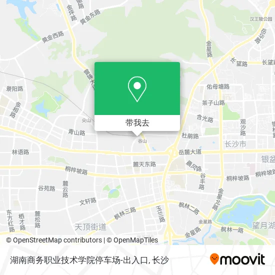 湖南商务职业技术学院停车场-出入口地图