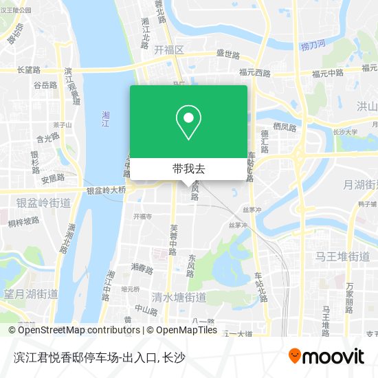 滨江君悦香邸停车场-出入口地图