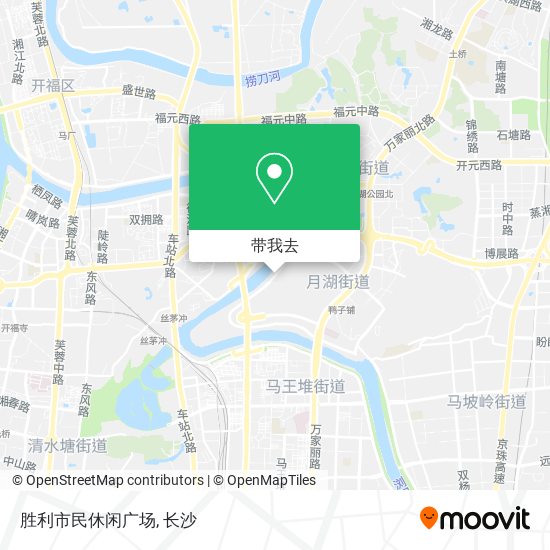 胜利市民休闲广场地图