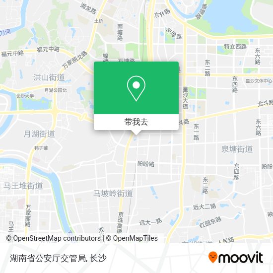 湖南省公安厅交管局地图