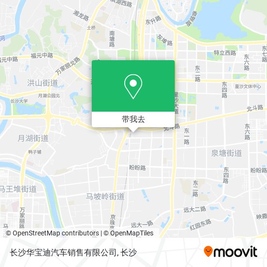 长沙华宝迪汽车销售有限公司地图