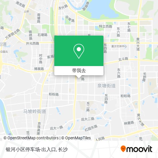 银河小区停车场-出入口地图