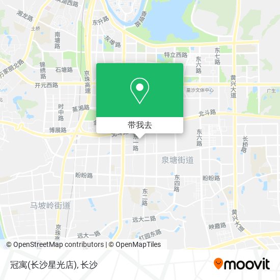 冠寓(长沙星光店)地图