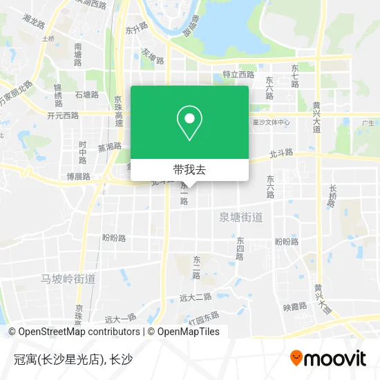 冠寓(长沙星光店)地图
