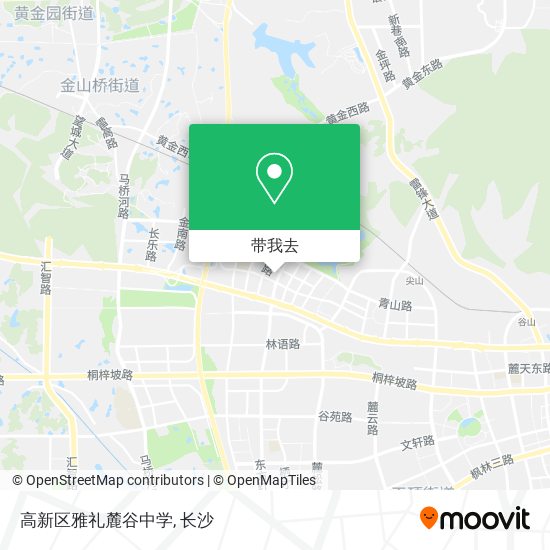 高新区雅礼麓谷中学地图