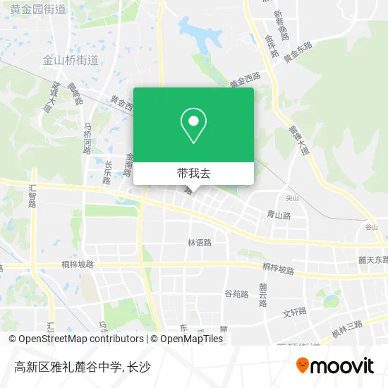 高新区雅礼麓谷中学地图