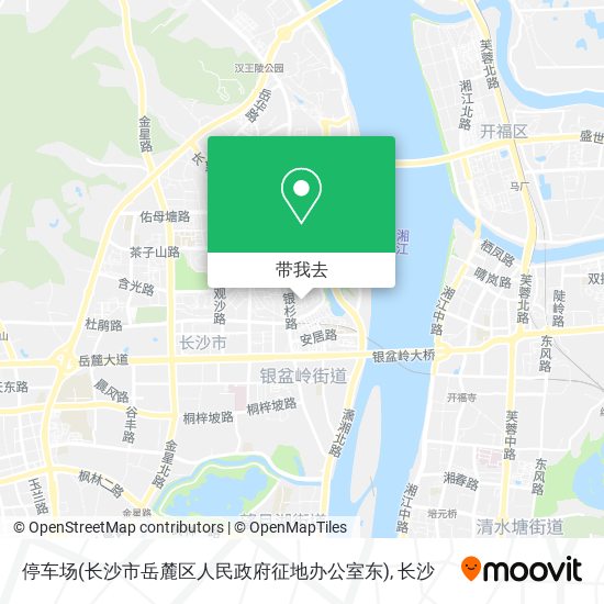 停车场(长沙市岳麓区人民政府征地办公室东)地图