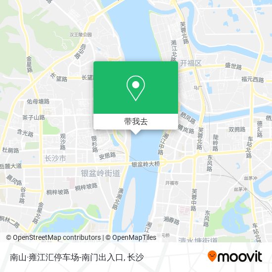 南山·雍江汇停车场-南门出入口地图