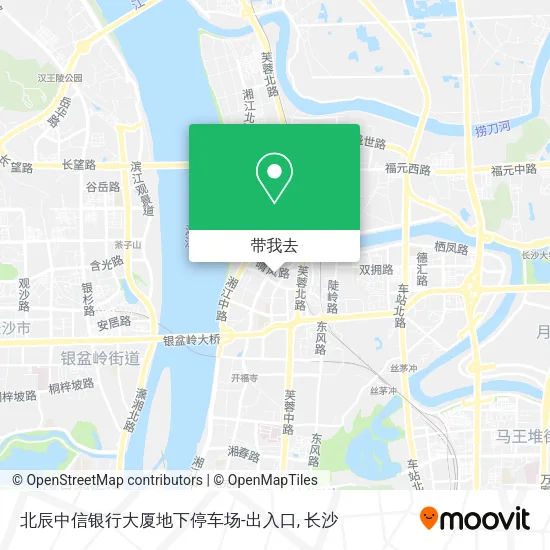 北辰中信银行大厦地下停车场-出入口地图