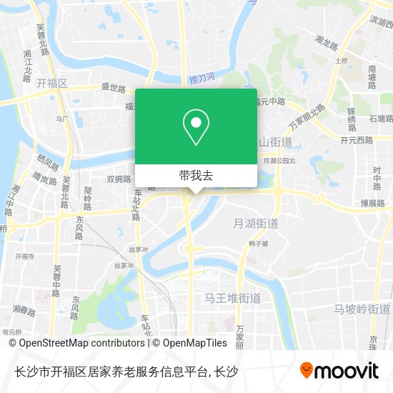 长沙市开福区居家养老服务信息平台地图